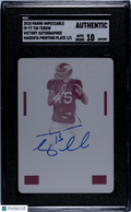 2018 Panini Impeccable Tim Tebow #IV-TT Victory Magenta Plate SGC A Auto 10