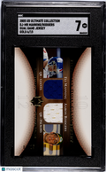 2005 Upper Deck Ultimate Manning Rodgers #DJ-MR Dual Game Jersey Gold SGC 7