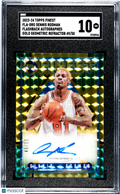 2023 Topps Finest Dennis Rodman #FLA-DRO Gold Geometric Refractor SGC 10
