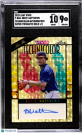 2023 Leaf Brice Matthews #T-BM4 Techni Super Prismatic Gold 1 1 SGC 9 Auto 10