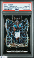 2024 Panini Select Watercolors Brian Thomas JR. #19 Black Prizm 1/1 PSA 10