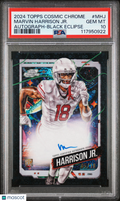 2024 Topps Cosmic Chrome Auto Marvin Harrison JR. #MHJ Black /10 PSA 10