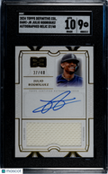 2024 Topps Definitive Julio Rodriguez #DARC-JR Auto Relic SGC 9 Auto 10