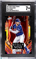2024 Topps Cosmic Pete Alonso #SN-15 Stella Nova Red Flare Refractor SGC 7