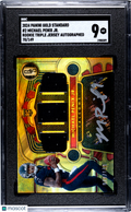 2024 Panini Gold Standard Michael Penix JR. #2 Rookie Triple Jersey Auto SGC 9