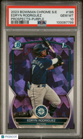 2023 Bowman Chrome Sapphire Edition  Edryn Rodriguez #185 Purple /25 PSA 10