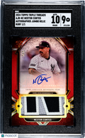 2024 Topps Triple Nestor Cortes #AJR-NC Auto Jumbo Relic Ruby 1 1 SGC 9 Auto 10