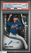 2023 Topps Chrome Black Super Futures Autographs Kodai Senga #KS 51/99 PSA 10