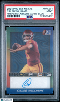 2024 Leaf Pro Set Prospects Auto Caleb Williams #PRCW1 Blue PSA 9 /25