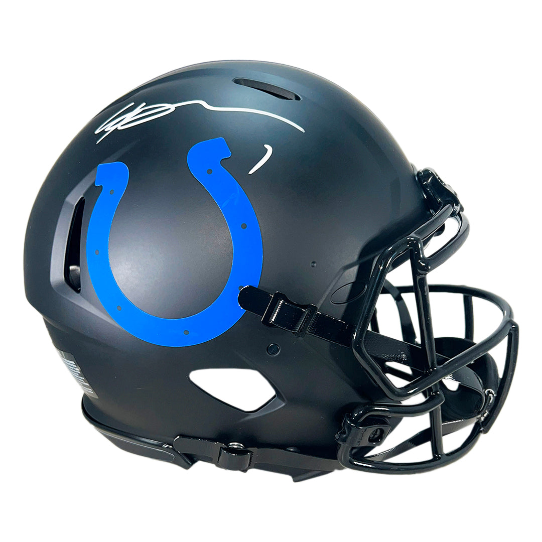 Sauce Gardner Signed Indianapolis Colts Authentic Eclipse Full-Size Football Helmet (Beckett)