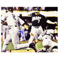 Jeremy Giambi Signed The Jeter Flip Inscription Pose 1 Baseball 8x10 Photo (JSA)