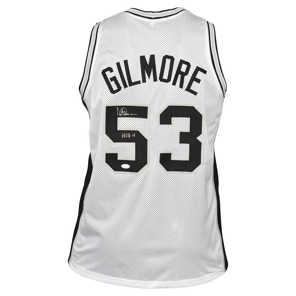 Artis Gilmore Signed HOF 11 Inscription San Antonio Pro White Basketball Jersey (Beckett)