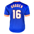 Dwight Gooden Signed New York Pro Blue Baseball Jersey (JSA)