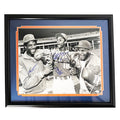 Dwight Gooden, Darryl Strawberry, Mike Tyson Signed Pose 2 Black & White 16x20 Framed Photo (JSA)