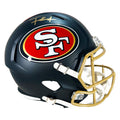 Frank Gore Signed San Francisco 49ers Rivalries Speed Full-Size Replica Football Helmet (Beckett)