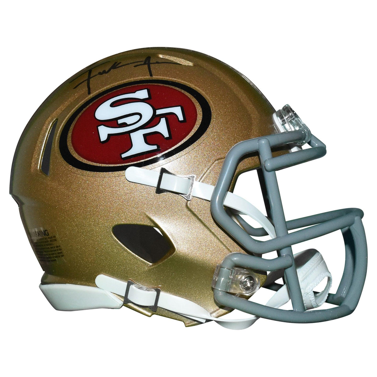 Frank Gore Signed San Francisco 49ers Mini Speed Football Helmet (Beckett)