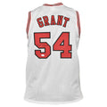 Horace Grant Signed Chicago White Basketball Jersey (JSA)