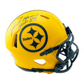 Jack Ham Signed HOF 88 Inscription Pittsburgh Steelers Rave Mini Football Helmet (Beckett)