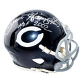 Dan Hampton Signed HOF 2002 Inscription Chicago Bears Throwback 62-73 Speed Mini Football Helmet (JSA)