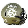 Najee Harris Signed Pittsburgh Steelers Salute to Service Mini Football Helmet (JSA)