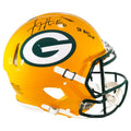 A.J. Hawk Signed SB XLV Champs Inscription Green Bay Packers Authentic Speed Full-Size Football Helmet (Beckett)
