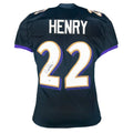 Derrick Henry Signed Baltimore Black Game Style Football Jersey (PSA)