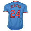 Whitey Herzog Signed HOF 2010 Inscription St Louis Blue Baseball Jersey (JSA)