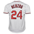 Whitey Herzog Signed St. Louis White Baseball Jersey (JSA)