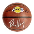 Robert Horry Signed Los Angeles Lakers NBA Team Logo Basketball (JSA)