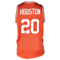 Alan Houston Signed Tennessee College Orange Basketball Jersey (Beckett)
