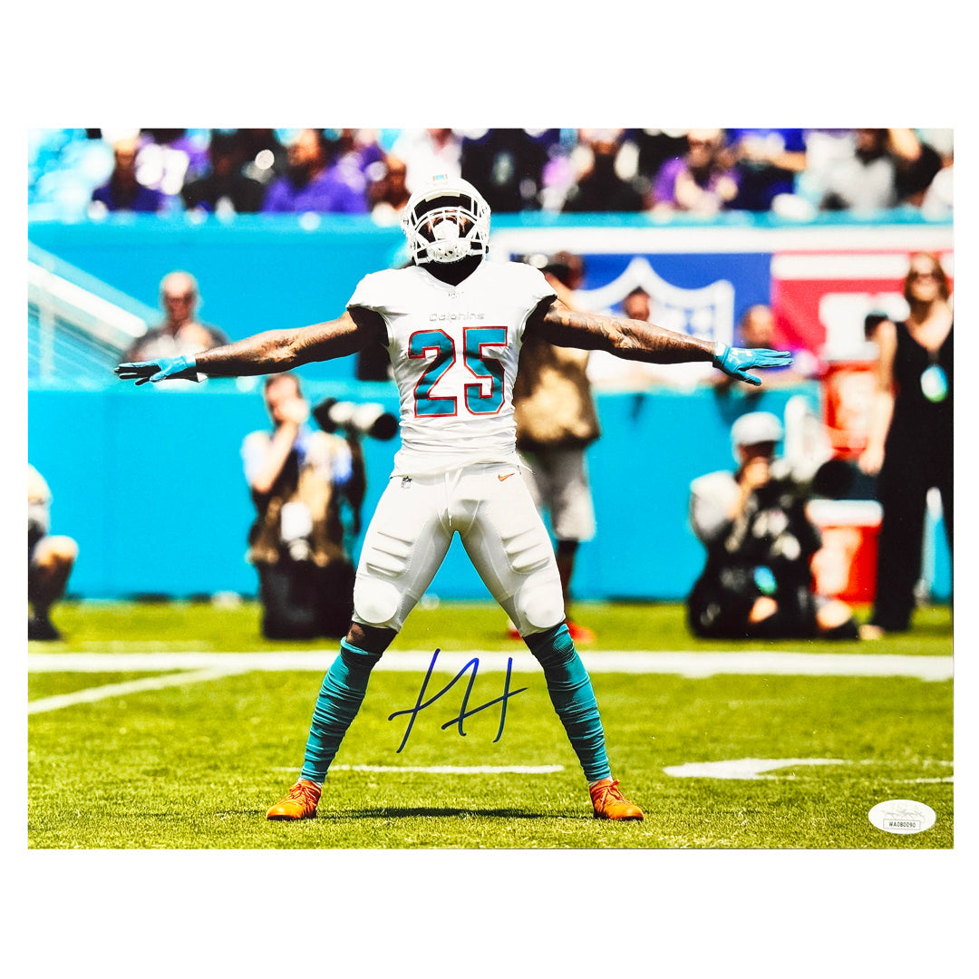Xavien Howard Signed Miami Pose 1 Football 11x14 Photo (JSA)