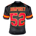 Creed Humphrey Signed Kansas City Black Football Jersey (JSA)