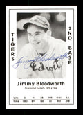 Jimmy Bloodworth Autographed 1979 Diamond Greats Card #386 Detroit Tigers SKU #171352