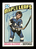 Brian Glennie Autographed 1976-77 Topps Card #99 Toronto Maple Leafs SKU #183100