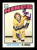 Don Kozak Autographed 1976-77 Topps Card #185 Los Angeles Kings SKU #183128