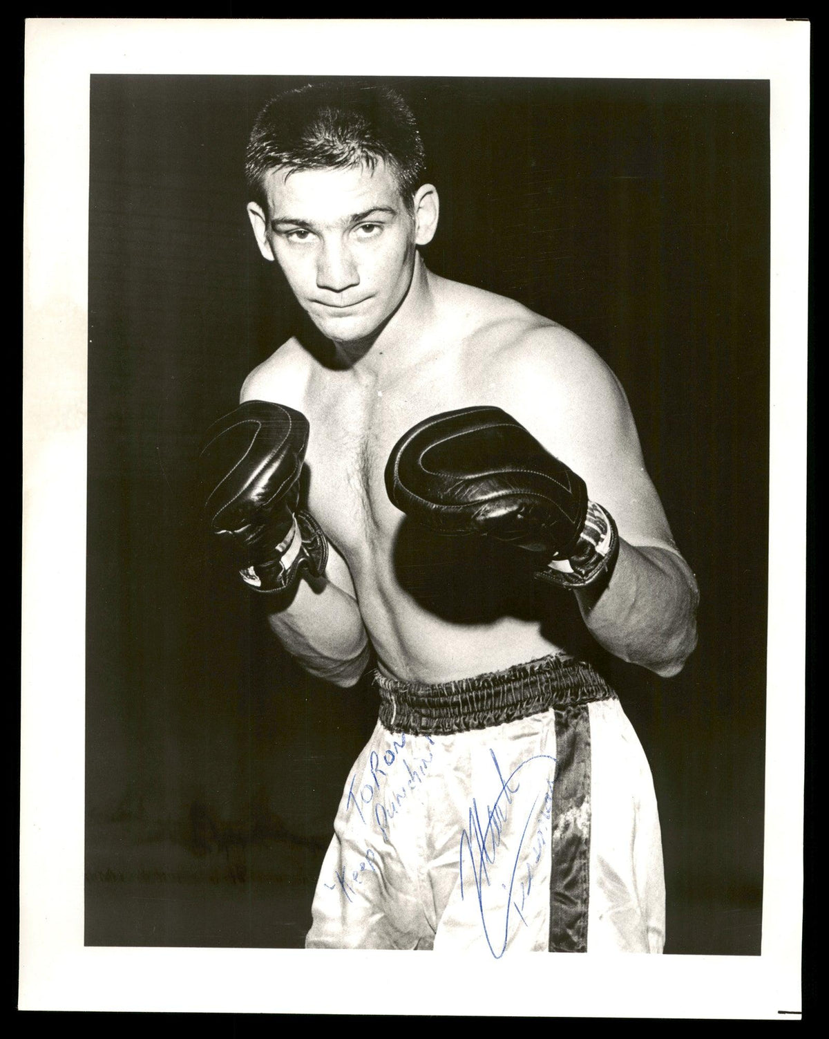 Mark Tessman Autographed 8x10 Photo "To Ron Keep Punchin" SKU #186952