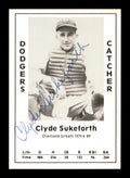 Clyde Sukeforth Autographed 1979 Diamond Greats Card #89 Brooklyn Dodgers SKU #188711