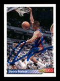 Dennis Rodman Autographed 1992-93 Upper Deck Card #242 Detroit Pistons SKU #190493