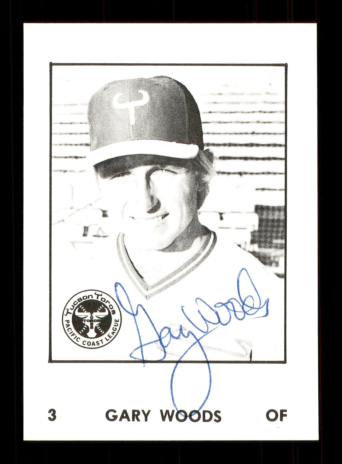 Gary Woods Autographed 1976 Cramer Rookie Card #3 Tucson Toros SKU #172163