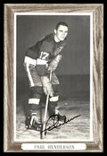 Paul Henderson Autographed 1964-67 Beehive Group 3 4.5x6.5 Photo Detroit Red Wings SKU #176495