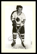 Pierre Pilote Autographed 1944-63 Beehive Group 2 4.5x6.5 Photo Chicago Blackhawks SKU #176797