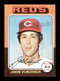 John Vukovich Autographed 1975 Topps Mini Card #602 Cincinnati Reds SKU #168681