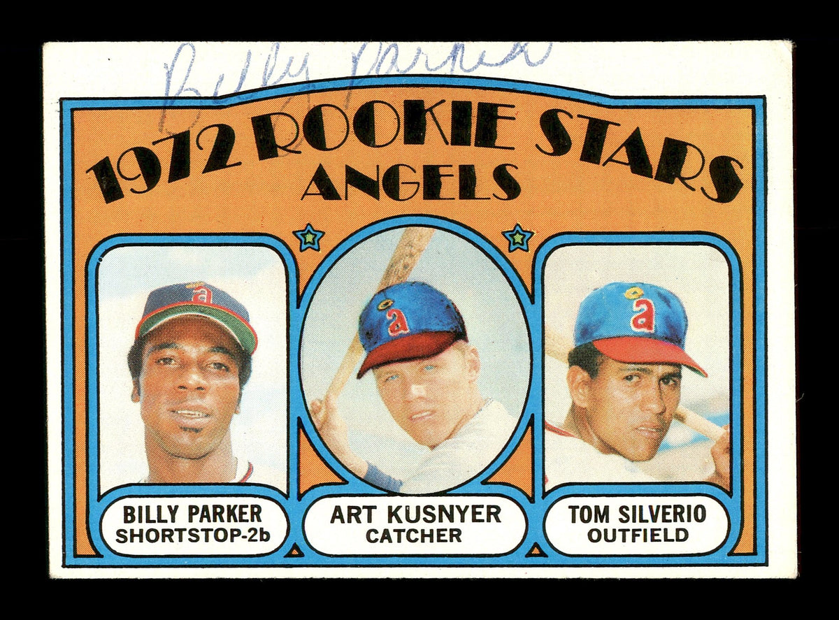 Billy Parker Autographed 1972 Topps Rookie Card #213 California Angels SKU #166977