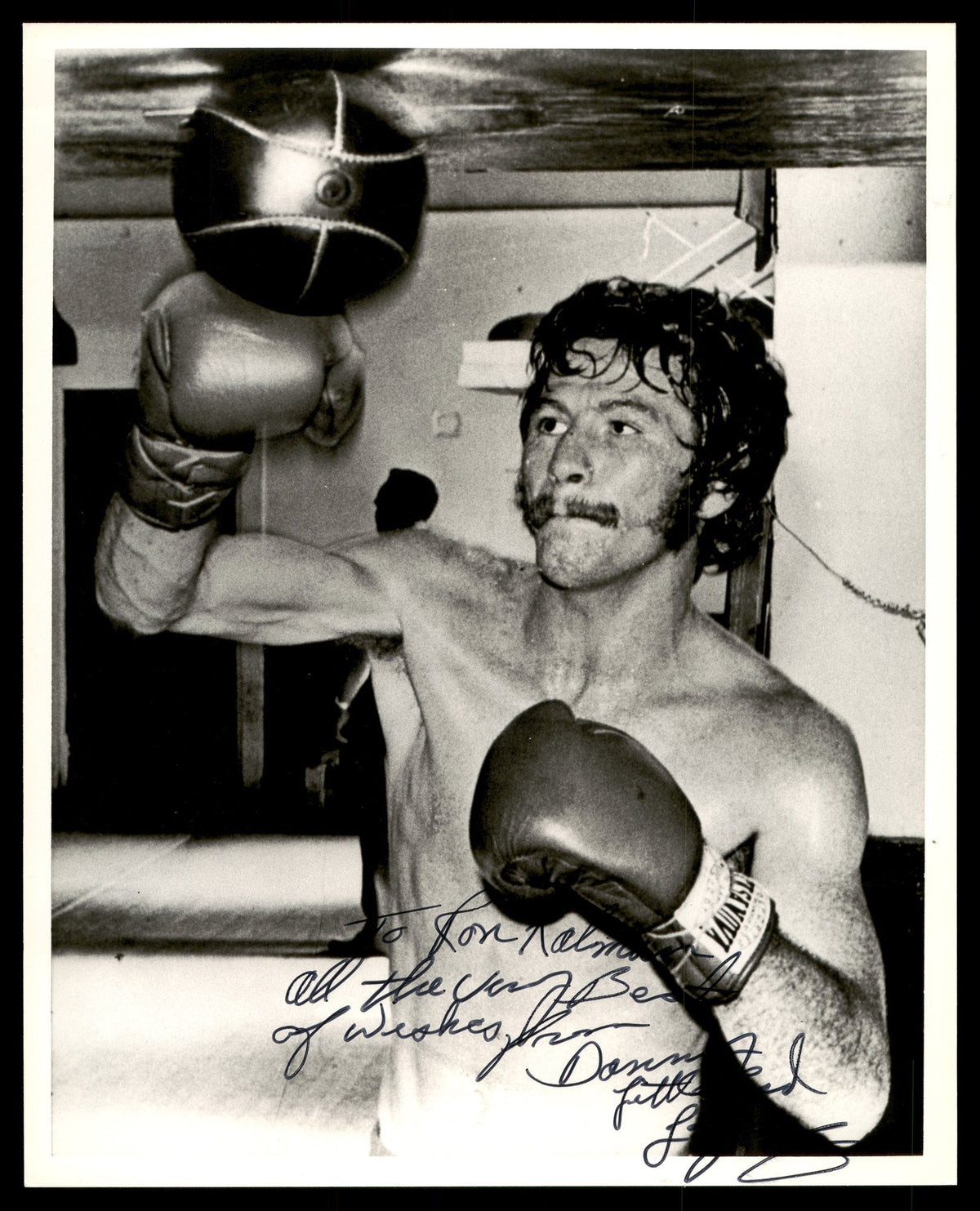 Danny "Little Red" Lopez Autographed 8x10 Photo "To Ron" SKU #186855