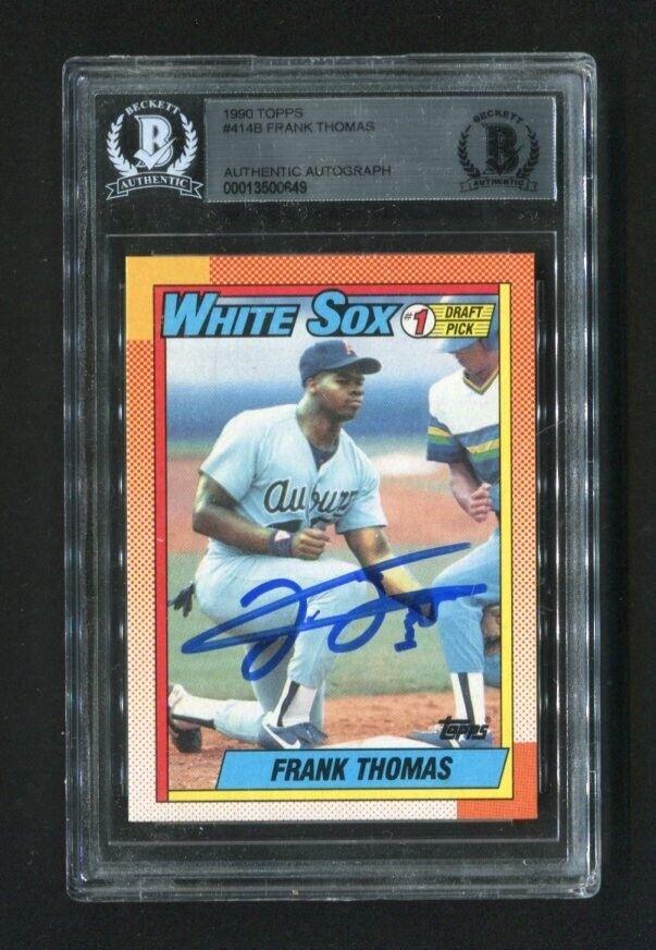 1990 Topps Frank Thomas #414B BGS Rookie Baseball Card