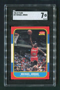 1986-87 Fleer #58 Michael Jordan Chicago Bulls SGC 7 Rookie Basketball Card