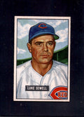1951 Luke Sewell Bowman #322 Reds Manager Baseball Card