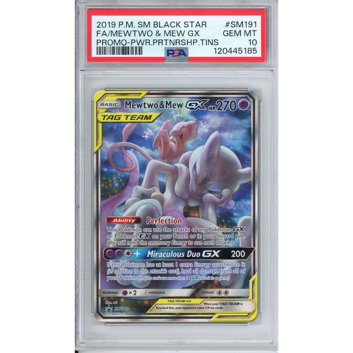 Pokemon Graded: Mewtwo & Mew GX PSA 10