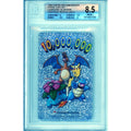 Pokemon Graded: Charizard, Blastoise, Venusaur, Pikachu Phone Card 3rd Anniversary Set (1999) Beckett 8.5