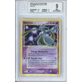 Pokemon Graded: Mewtwo Gold Star 103/110 Ex Holon Phantoms (2006) Holo Beckett 9